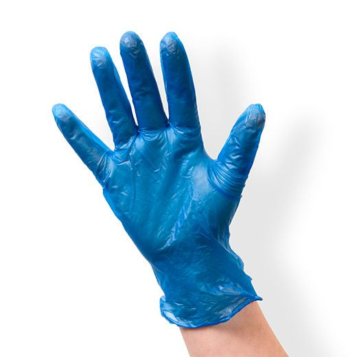 Gloves Blue Large Vinyl Glove (Powder Free) (100 pcs) product image