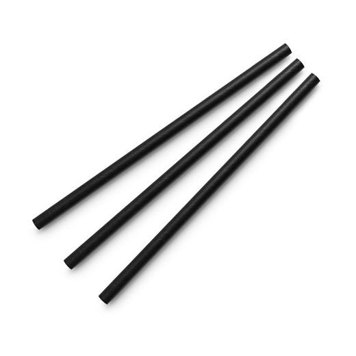 Ctr Hrd Jazzcafe Straight Jumbo Straw Paper (200X6Mm - 8Inc) Black (250 pcs) product image