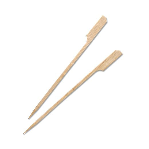 Ctr Hrd Natural L. Bamboo Skewer Gushi Gun Shape (90Mm - 3.5Inc) S - Point (250 pcs) product image