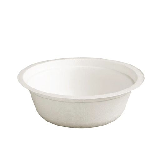 Ctr Hrd Natural L. Bagasse Bowl Round (227ml - 8Oz) White (Tb1) (50 pcs) product image