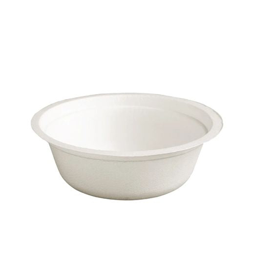 Ctr Hrd Natural L. Bagasse Bowl Round (355ml - 12Oz) White (Tb2) (50 pcs) product image