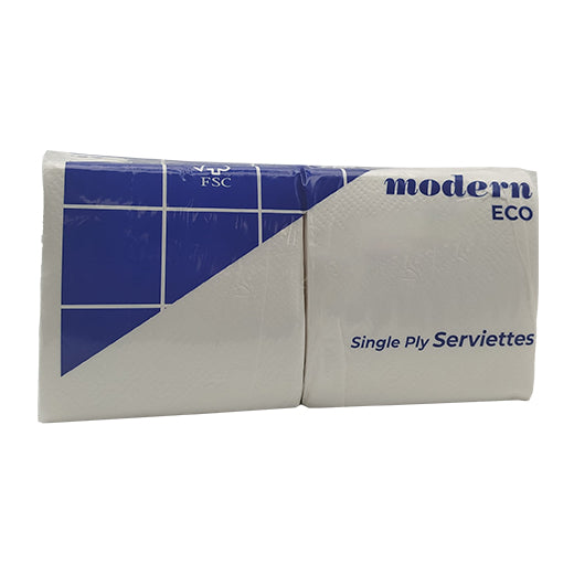 Modern Eco Virgin Serviette 1 - 4 Fold 1Ply (aprox 500 pcs) product image