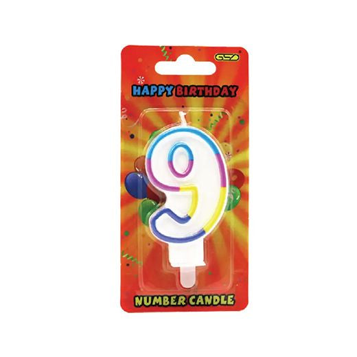 Dhm Gsd Happy Birthday Number Inc9Inc Candles (6 pcs) product image