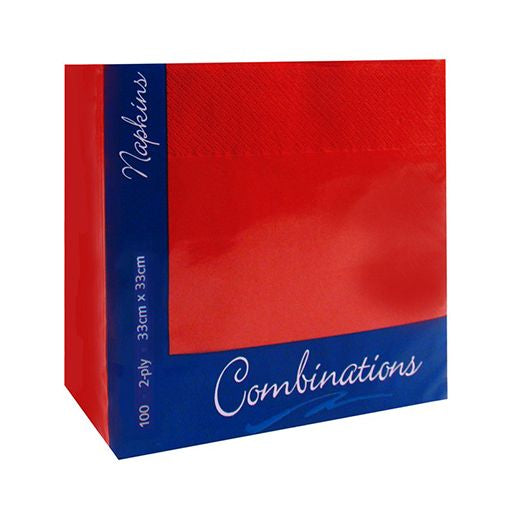 Ctr Poppies Spd220 - Napkin 2Ply 33Cm 4-Fold Chilli Red (100 pcs) product image