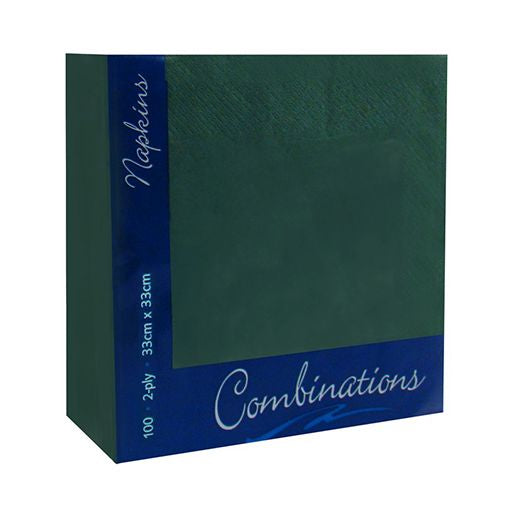 Ctr Poppies Spd286 - Napkin 2Ply 33Cm 4-Fold Holly Green (100 pcs) product image