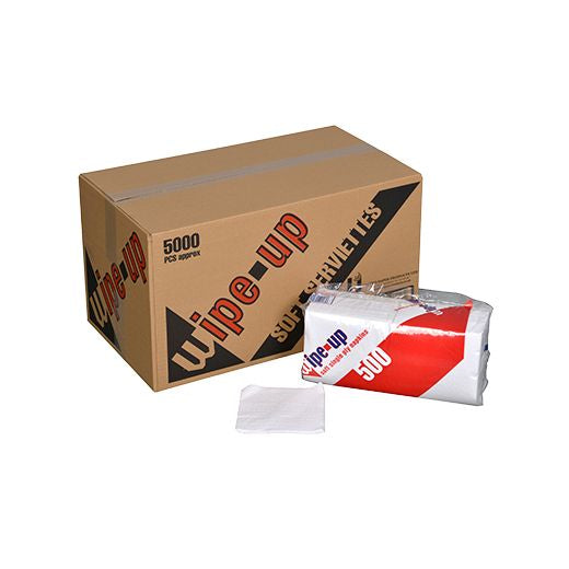 Ctr Up Wipe Up 30X30Cm 1Ply 4-Fold Soft Serviettes (500 pcs) product image