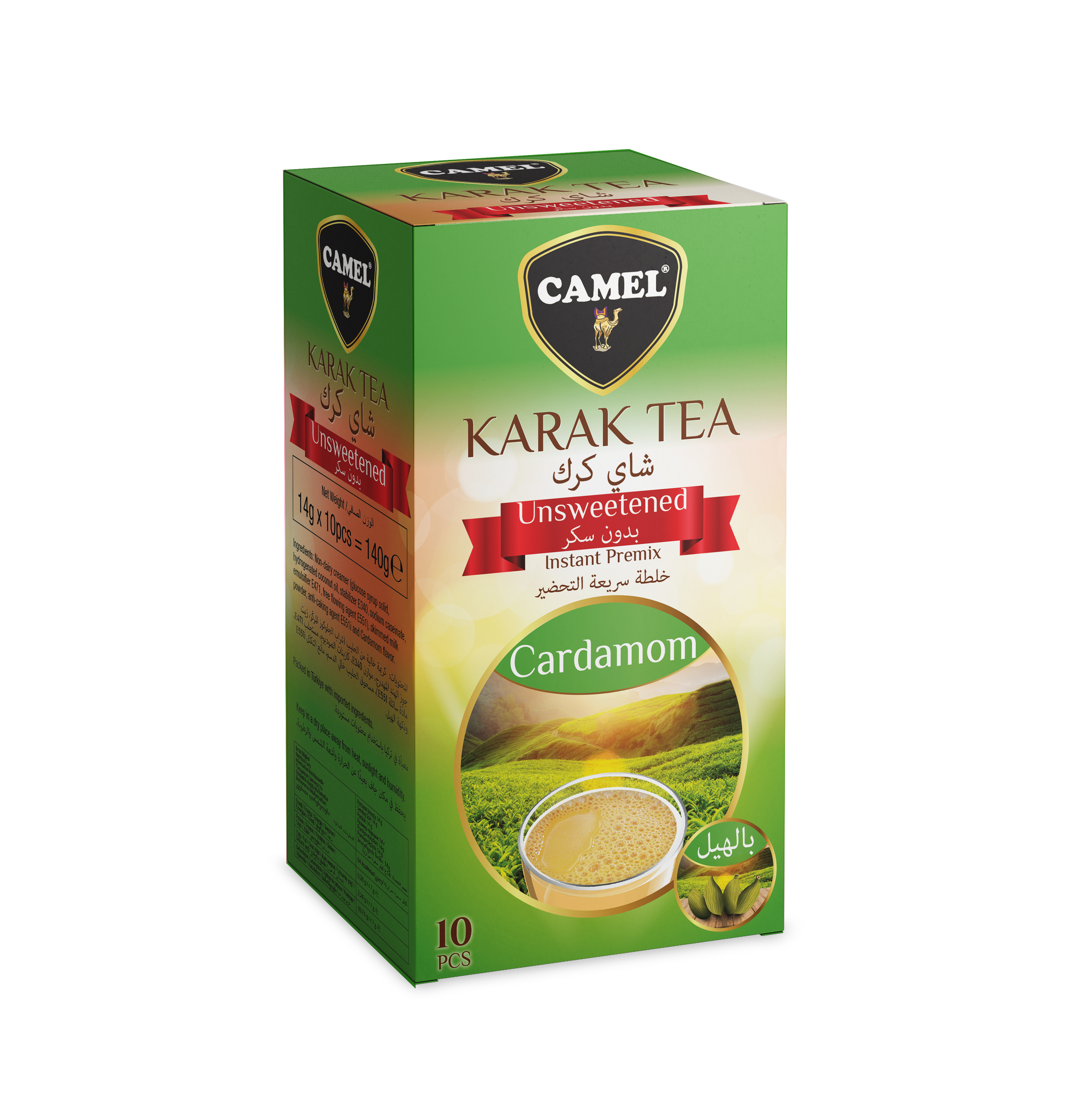 Camel Karak Tea Cardamom Unsweetened (14g)