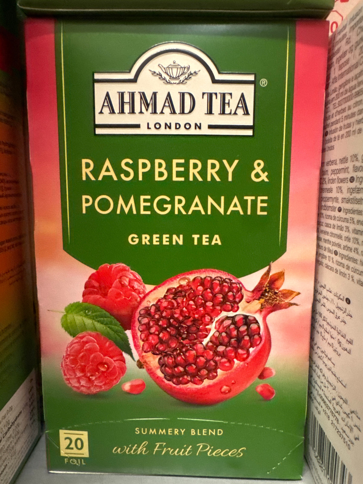 Ahmad Tea Raspberry & Pomegranate Tea Bags 40G x 20BAGS