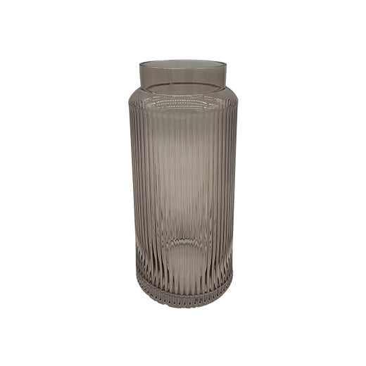 Csm Fluted Glass Vase 25Cm (1 pcs) product image