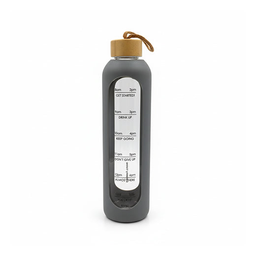 Csm Glass Drinks Bottle With Lid 1000ml - Grey product image