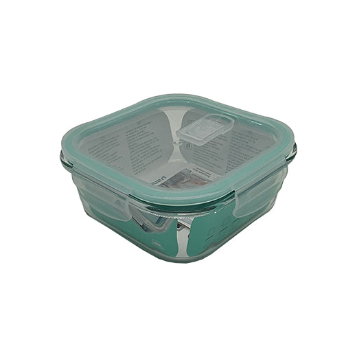Csm Food Storage Container Glass Clip Lock Square Crisper 800ml (1 pcs) product image