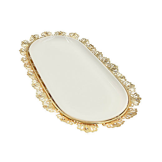 Csm Gold Oval 37Cm Tray (1 pcs) product image