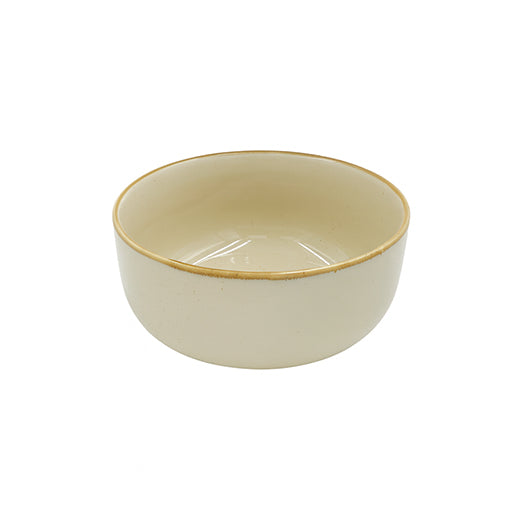 Csm Round Deep Soup Bowl 6'' - Stone -Brown Rim product image