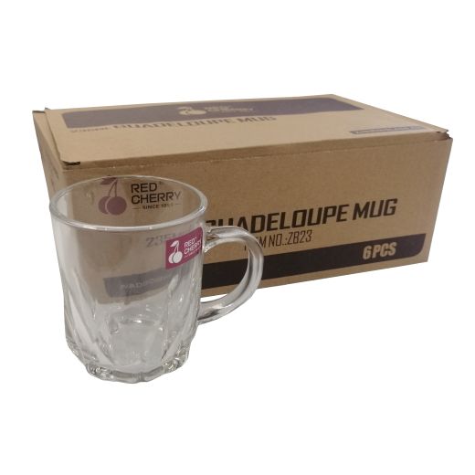 Mug Tea Glass 6Pcs (Red Cherry) ()