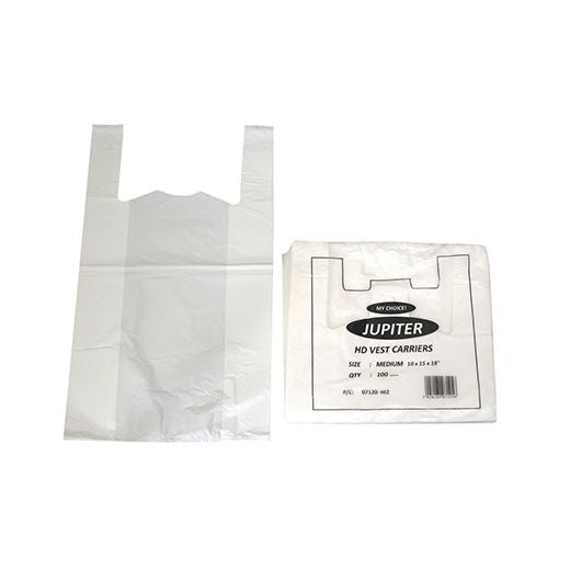 Ctr Mp Majectic Jupiter White Hd Vest Carriers Medium (10X15X18) 15Mu (100 pcs) product image
