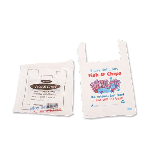 Ctr Mp Fish & Chips Large Ptd Hd Vest Bag (11X16X19) 12Muinc (100 pcs) product image