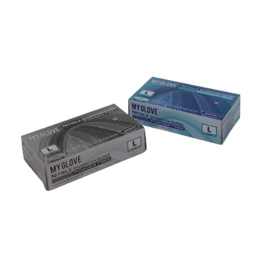 Gloves Black Extra Large Nitrile (Powder Free) (100 pcs) product image