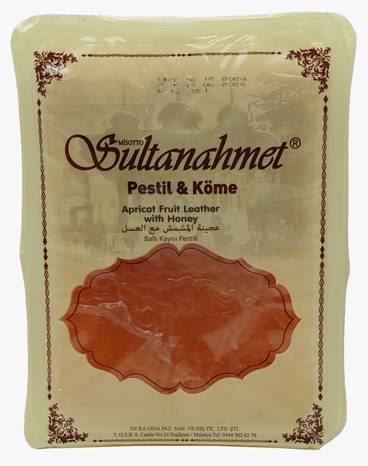 Sultanahmet (Pestil) Apricot Fruit Leather Honey