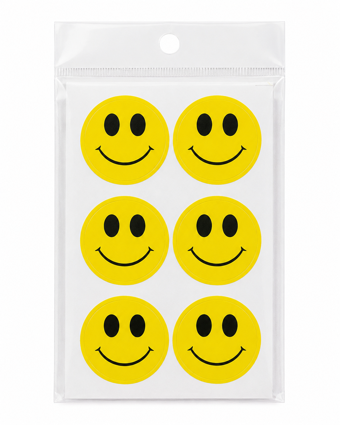 Smiley Face Stickers – 10 Sheets, 60 Stickers