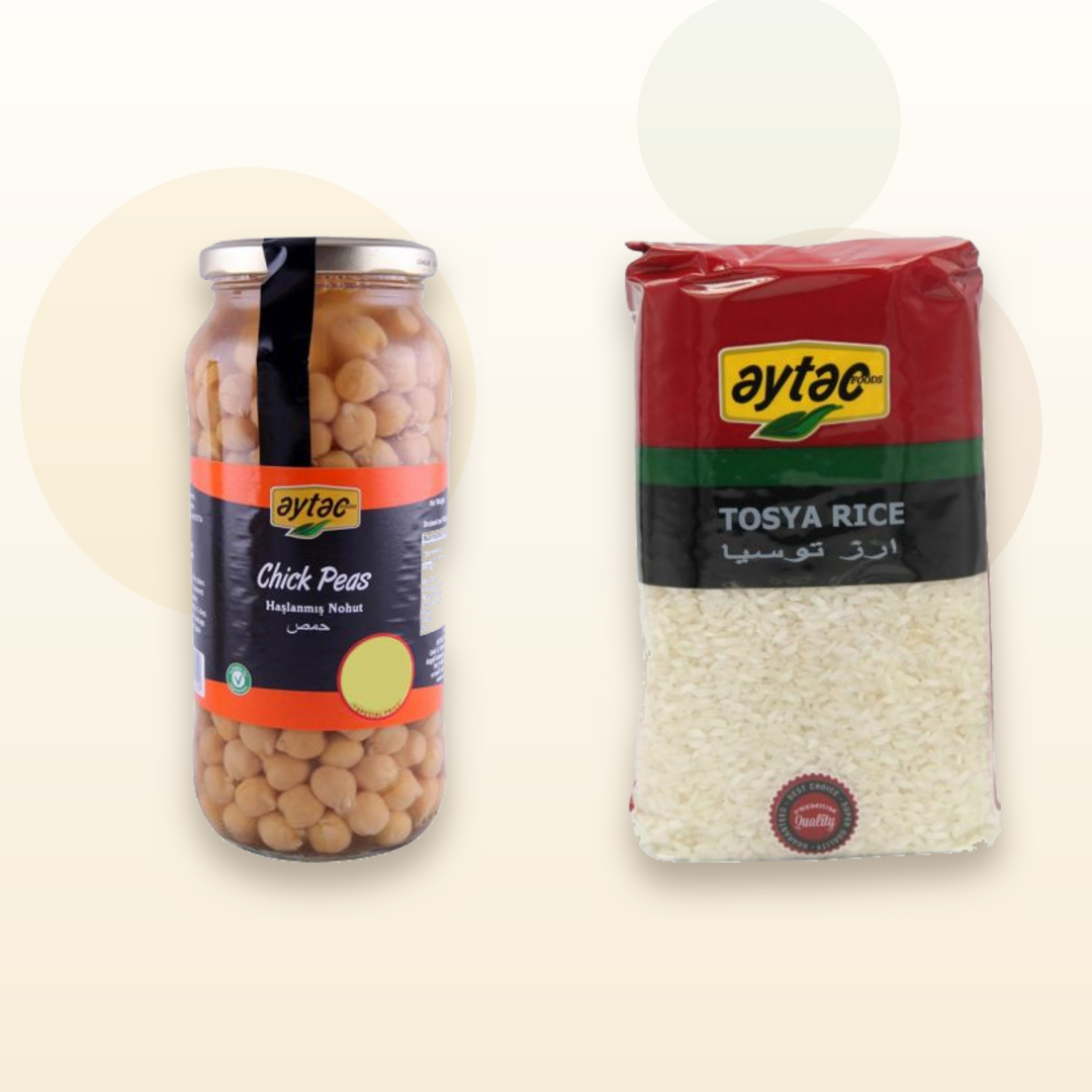 Aytac Chick Peas 540G and Aytac Tosya Rice 1KG bundle