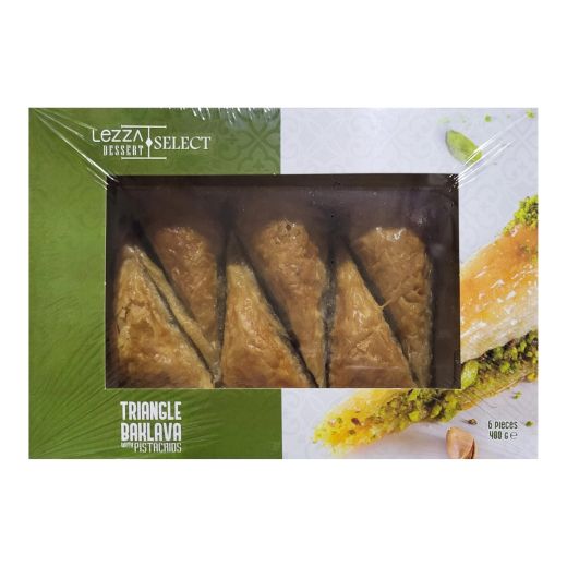 Lezza Select Triangle Baklava With Pistachio (400G) - Aytac Foods