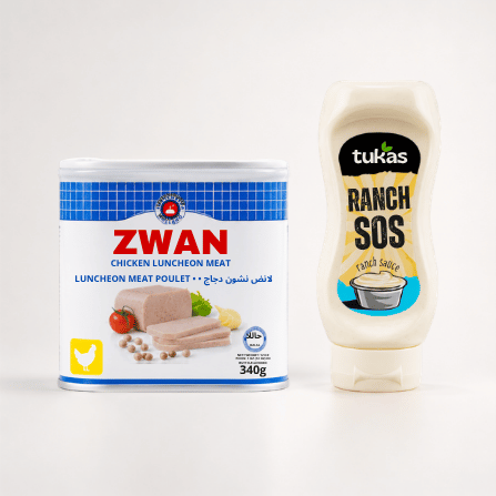 Quick Meal Essentials Bundle with Zwan Chicken Luncheon Meat 340G and Tukas Ranch Sauce 335G