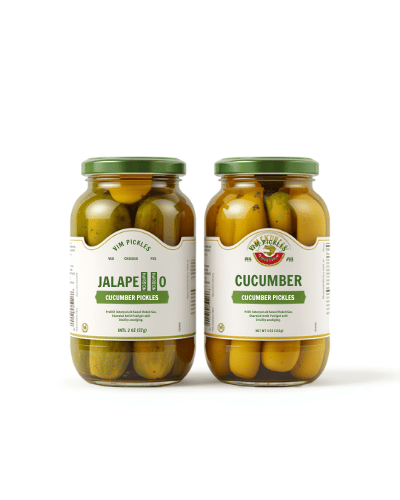 Yaren Jalapeño Pepper Slices 720G and Yaren Cucumber Pickles 720G bundle