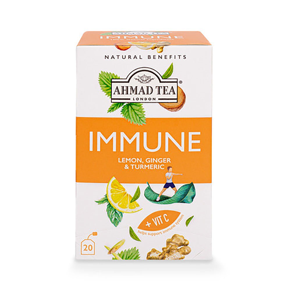 Ahmad Tea Immune Lemon, Ginger & Turmeric (30 gr X 20 bags) - Aytac Foods