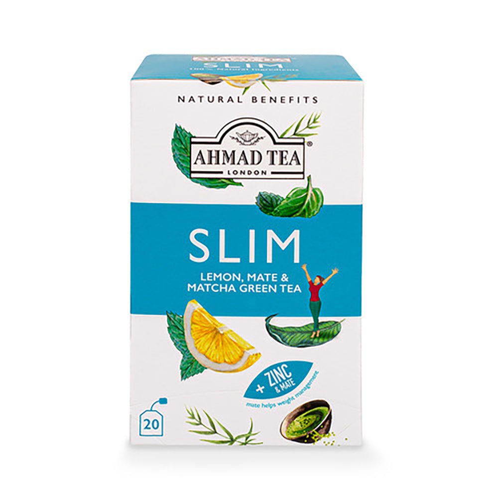Ahmad Tea Slim Lemon, Mate &amp; Matcha Green Tea (30 gr X 20 bags) - Aytac Foods