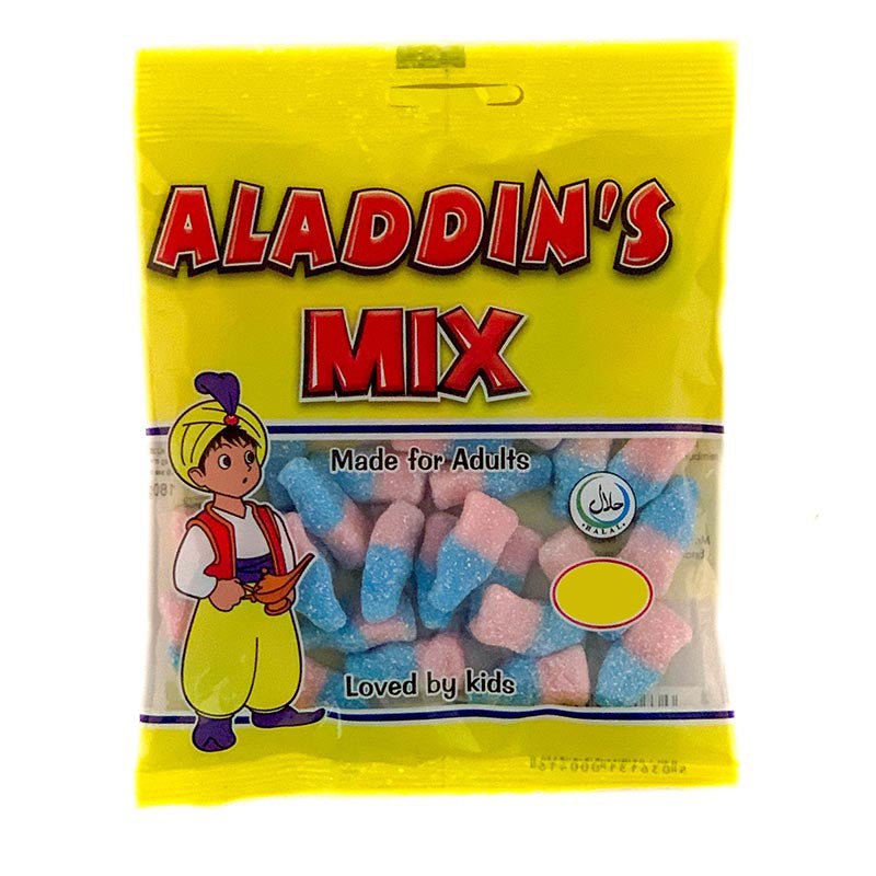 Aladdins Mix Blue&Pink Cola Bottles (170 gr X 12 pcs) - Aytac Foods