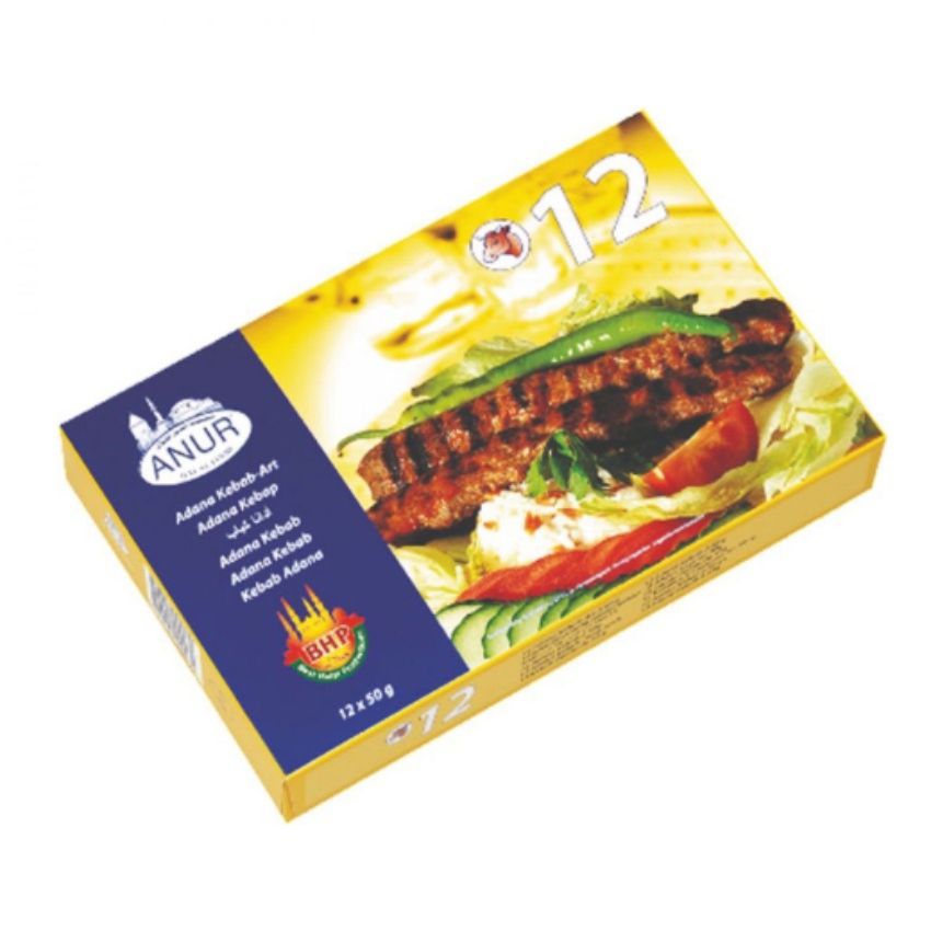 Anur Adana Kebab (10X(12X50G) - Aytac Foods
