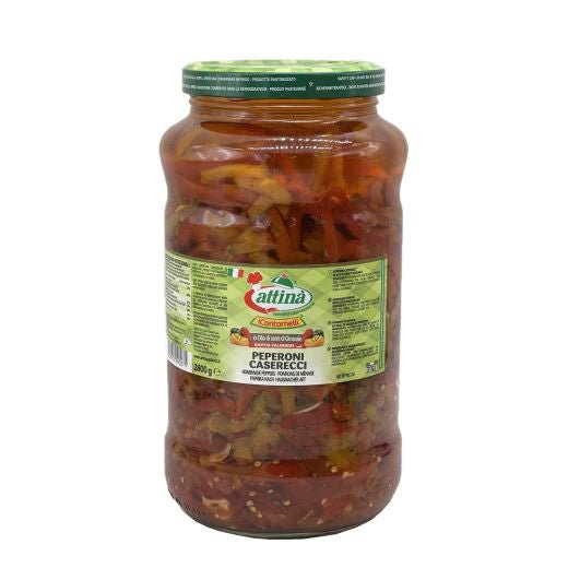 Attina Home Made Sliced Peppers (3100ML) - Aytac Foods