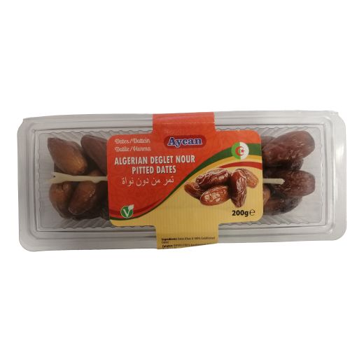 Aycan Algerian Deglet Nour Pitted Dates (200G) - Aytac Foods