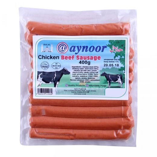Aynoor Beef Sausages (400G) - Aytac Foods
