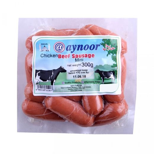 Aynoor Mini Beef Sausage (300G) - Aytac Foods