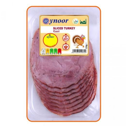 Aynoor Sliced Roast Turkey Breast (130G) - Aytac Foods