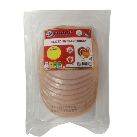 Aynoor Sliced Smoked Turkey Breast (130G) - Aytac Foods