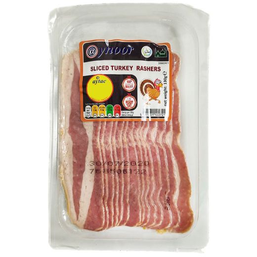 Aynoor Sliced Turkey Rashers Breast (130G) - Aytac Foods