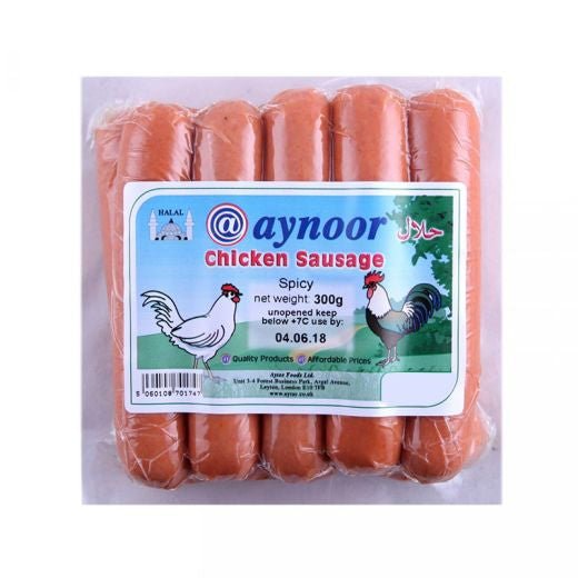 Aynoor Spicy Chicken Sausage (300G) - Aytac Foods