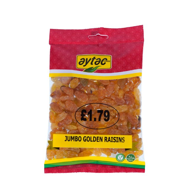 Aytac Dry Golden Jumbo Raisins (200G) - Aytac Foods