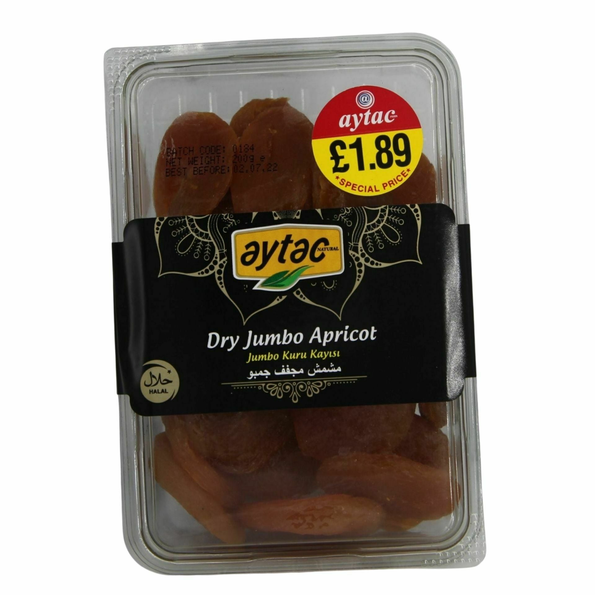Aytac Dry Jumbo Apricots (200G) - Aytac Foods