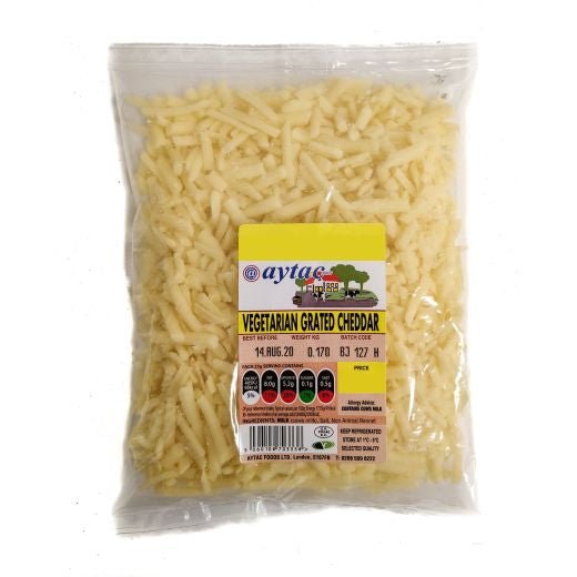 Aytac Grated Vegetarian Cheddar (70G) - Aytac Foods