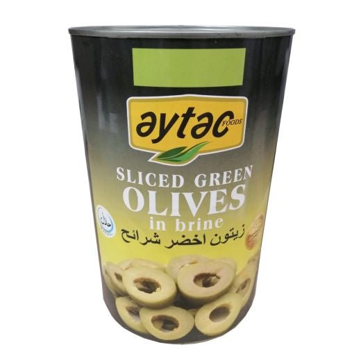 Aytac Green Sliced Olives (4600G) - Aytac Foods