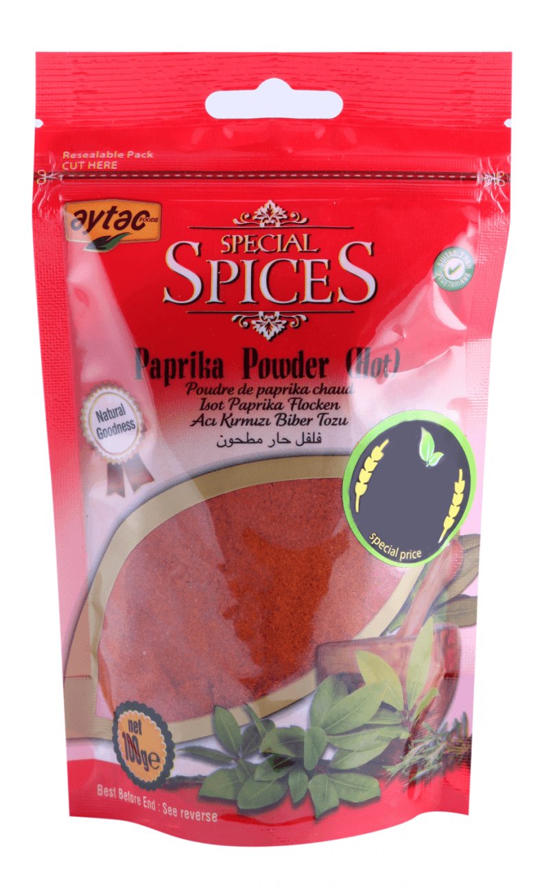 Aytac Paprica Powder Hot (100G) - Aytac Foods