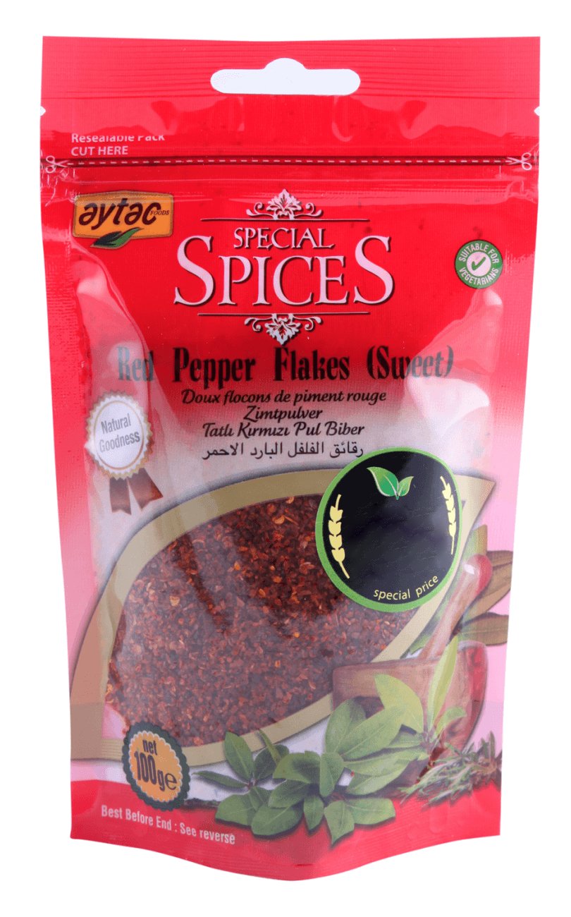 Aytac Red Pepper Flakes Mild (100G) - Aytac Foods