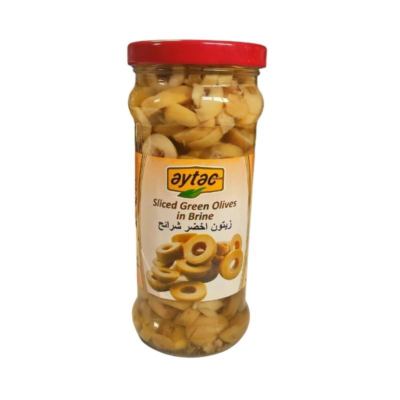 Aytac Sliced Green Olives (370ml) - Aytac Foods