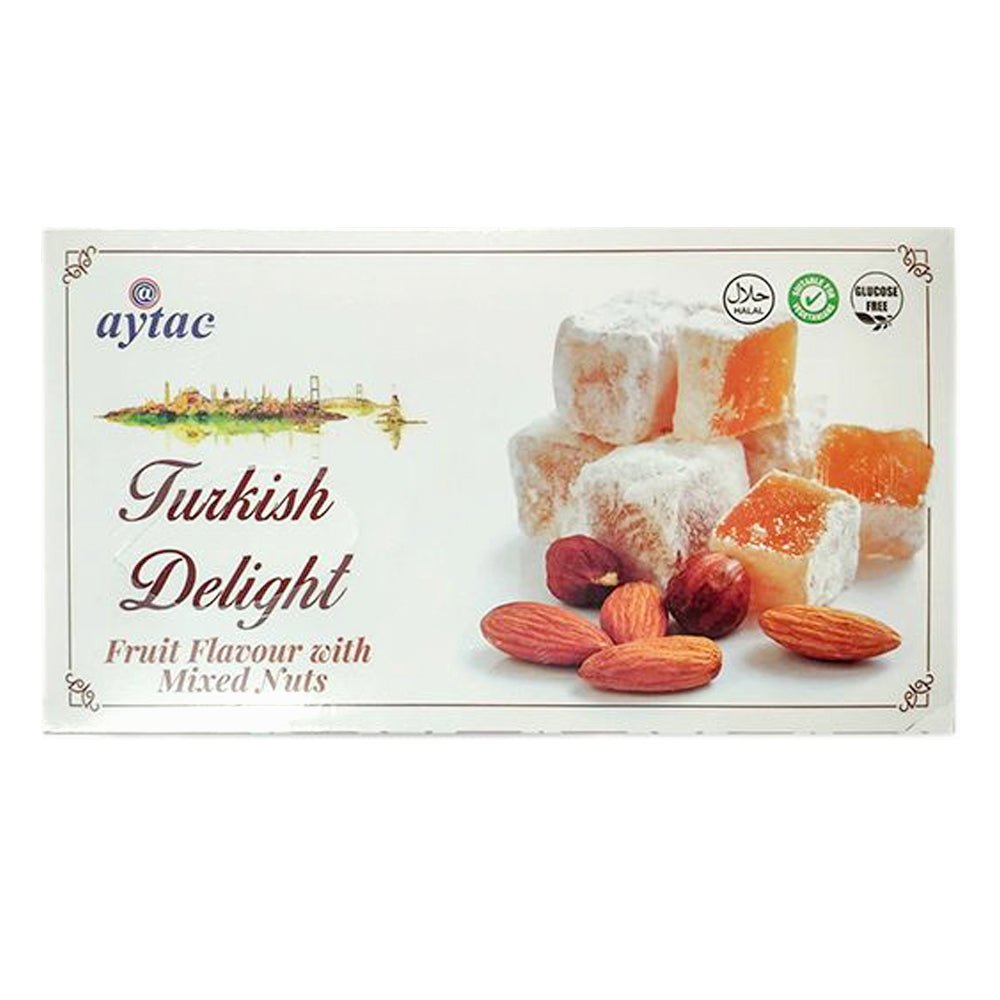 Aytac Tr Delight Fruit Flavour With Mixed Nuts (350G) - Aytac Foods