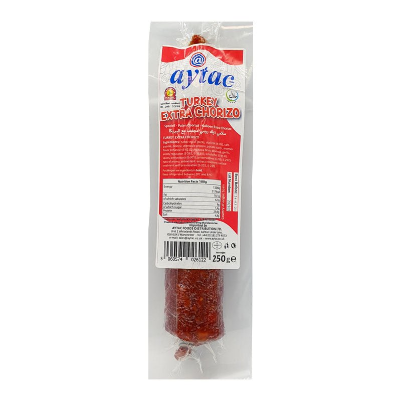 Aytac Turkey Extra Chorizo (250G) - Aytac Foods
