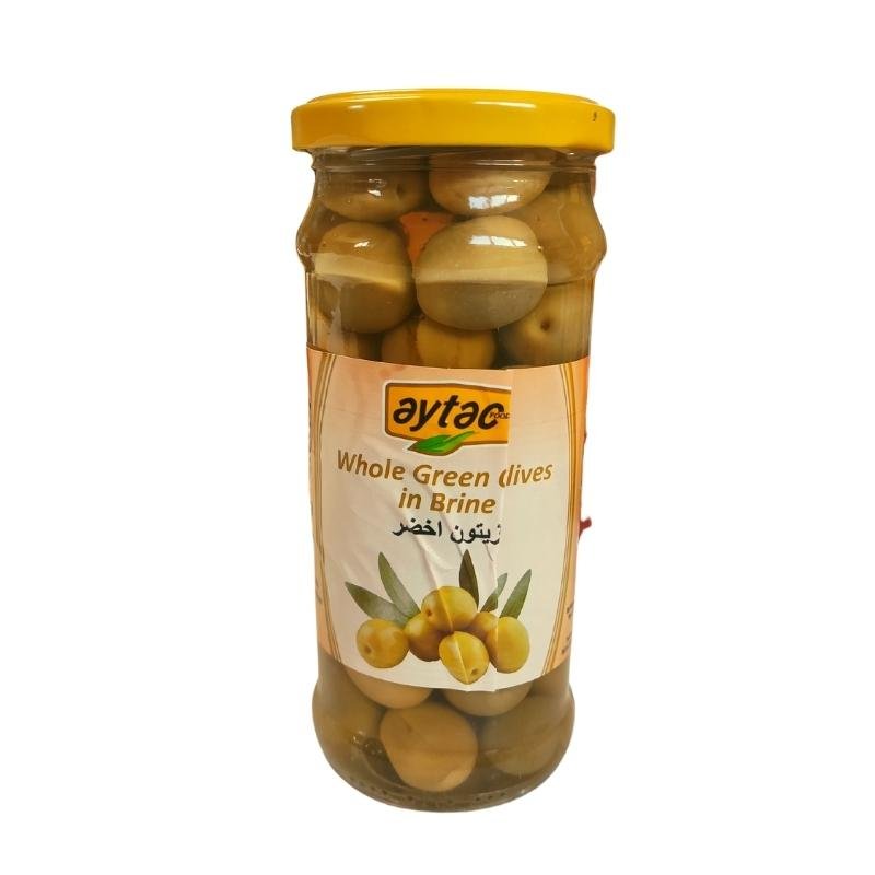Aytac Whole Green Olives (370ml) - Aytac Foods