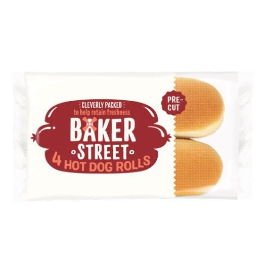 Baker Street 4 Hot Dog Rolls (250G) - Aytac Foods